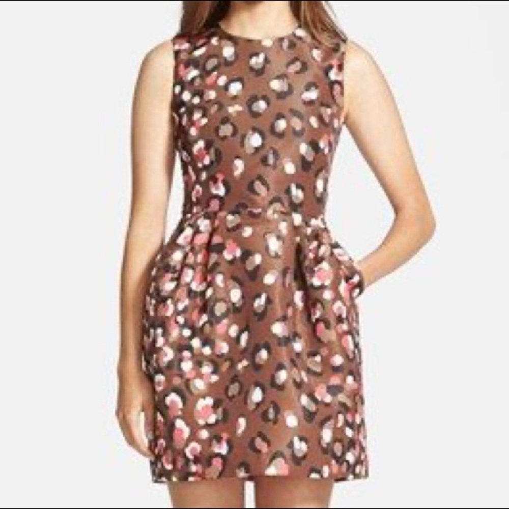 RED Valentino Sleeveless POP-Leo Print Dress